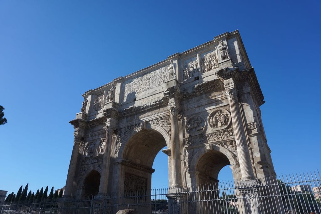 Beautiful picture of the Roman arc de triomphe