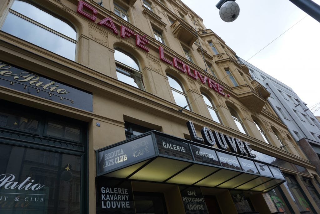 The Famous Louvre Restaurant in Prague