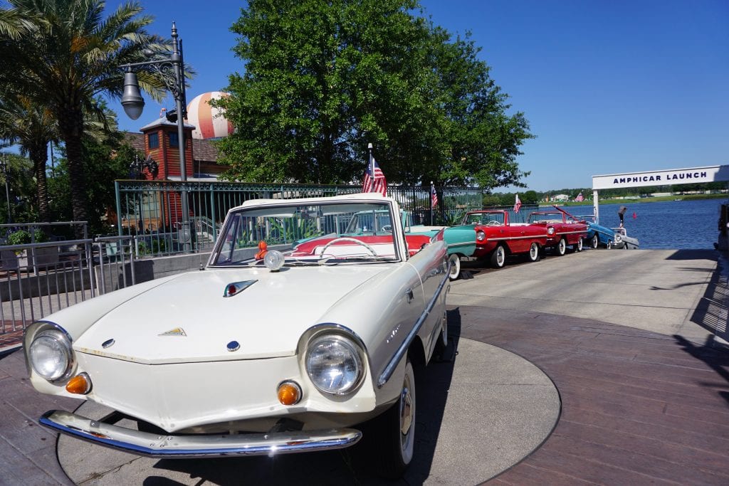 Amphicars at Disney Springs | Global Munchkins