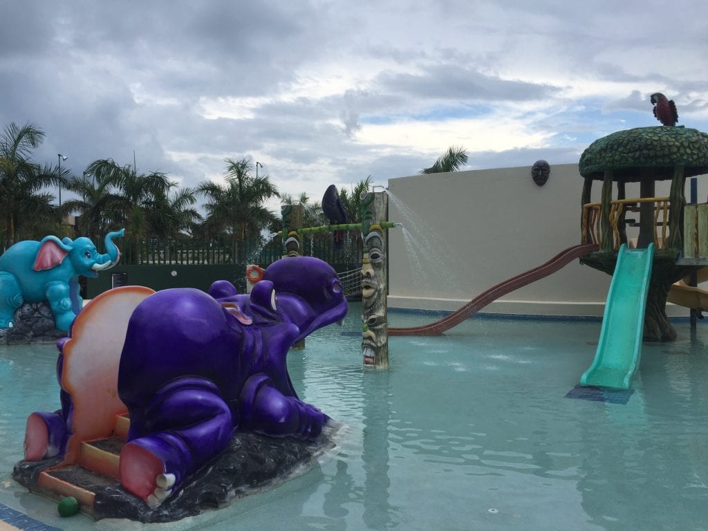 Splash area in the Little Big Club at the Hard Rock Cancun