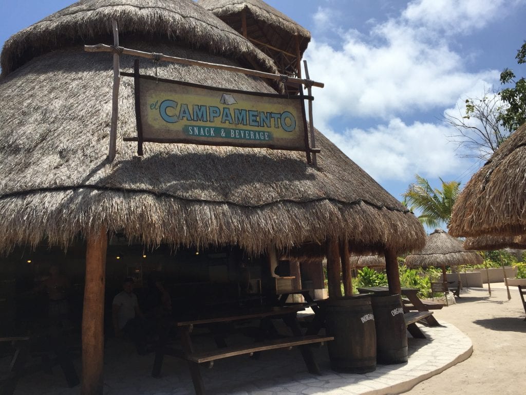 Restaurant at Maya Park in Costa Maya Mexico