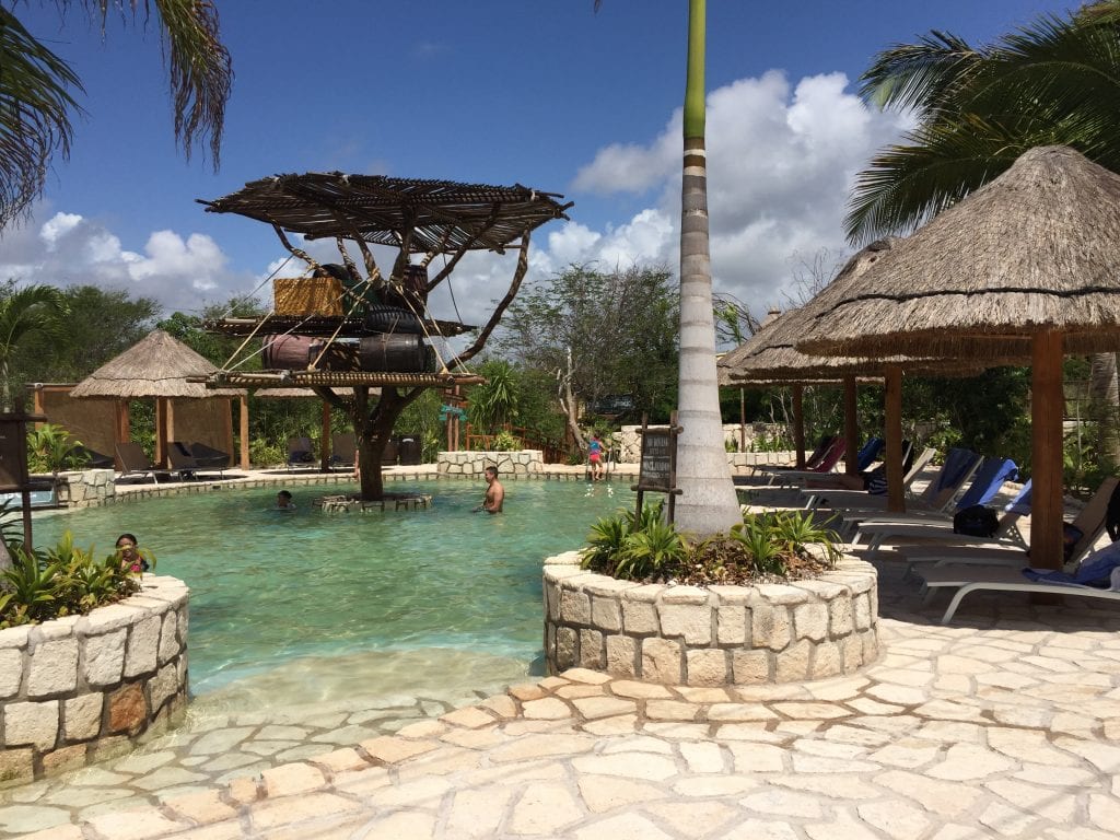 Relax Pool at Maya Park the lost Mayan kingdom in Costa Maya Mexico