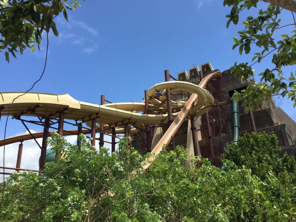 Water Slides at Maya Park in Costa Maya Mexico