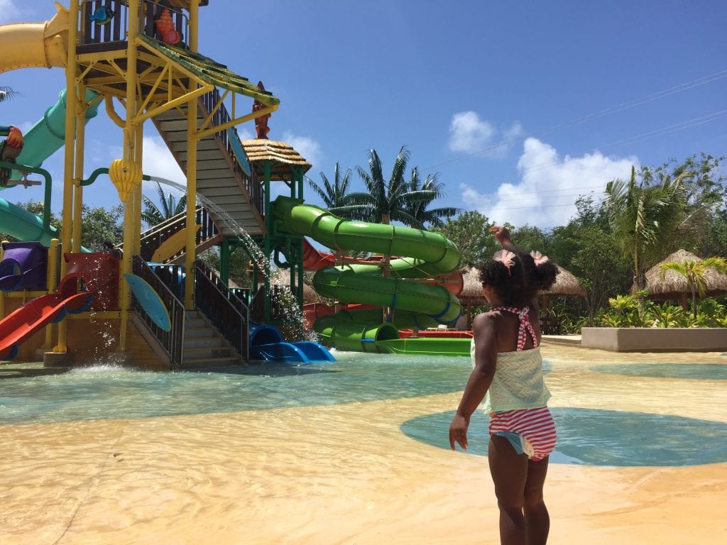 Kids splash park at Maya Park