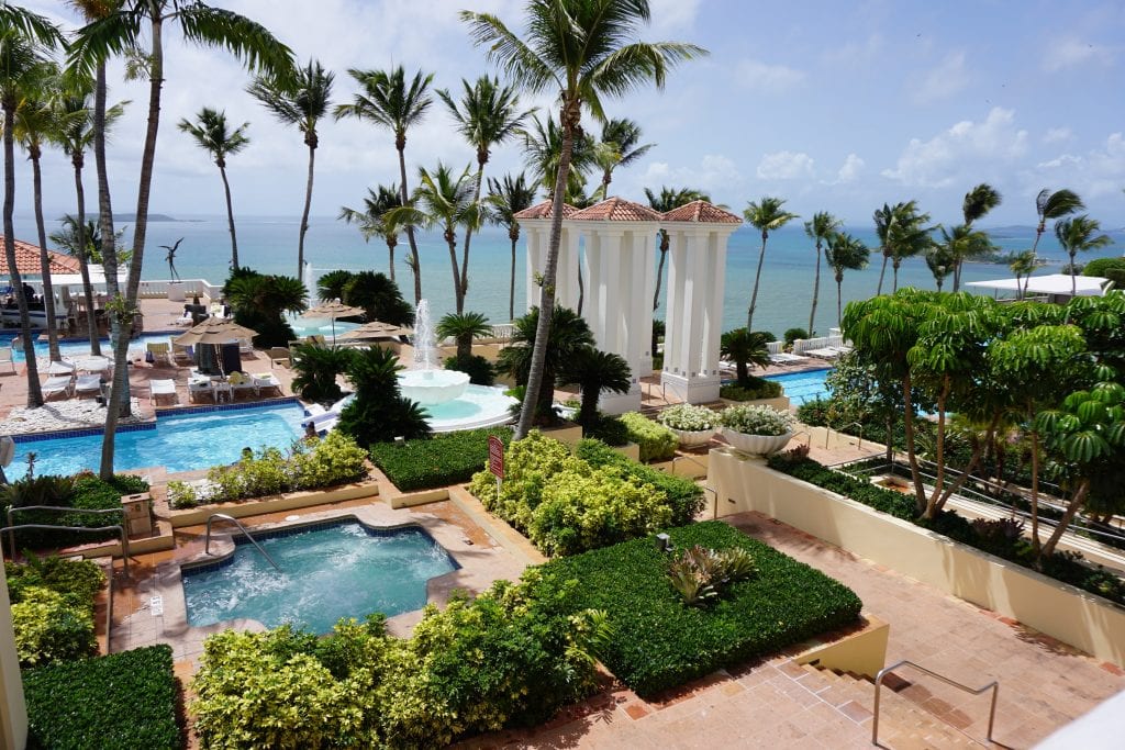 Pool area at El Conquistador Resort in Puerto Rico