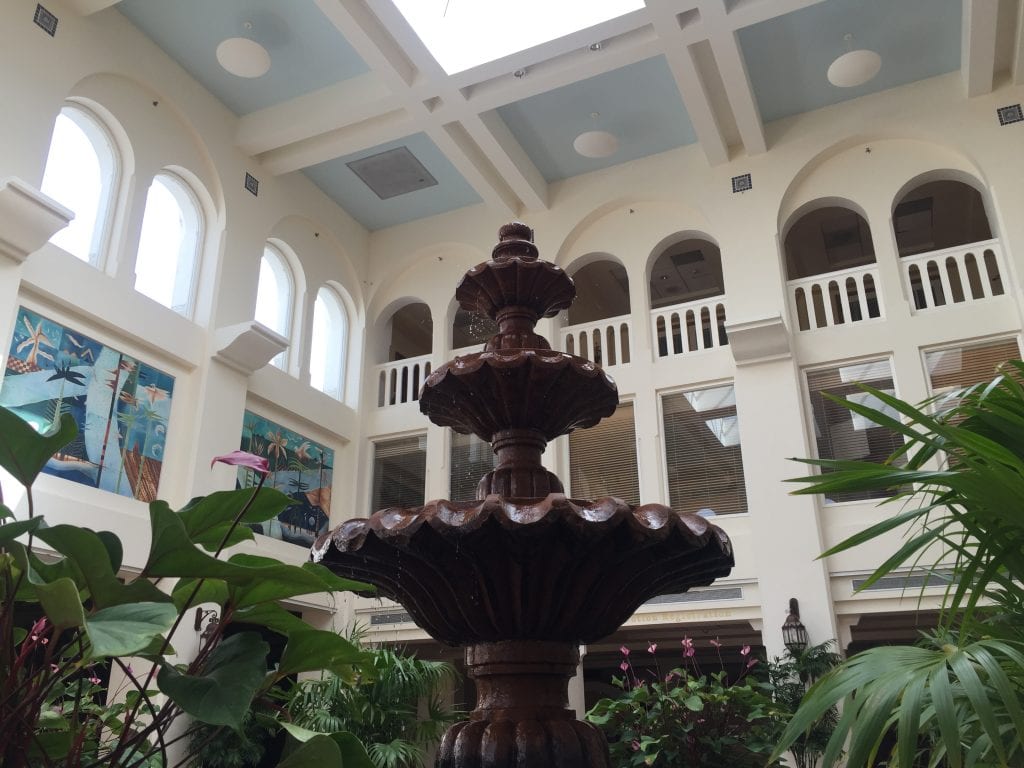 Fountain in El Conquistador Lobby Puerto Rico