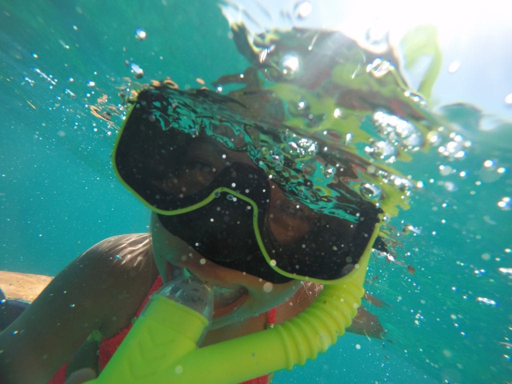 Snorkeling at El Conquistador Resort.