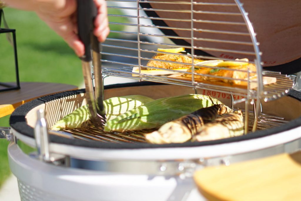 I love that my Kamado Grill offers multi-level cooking grates so that I have more surface to cook on. That is one reason this is the best kamado grill. For more reason check out my post.