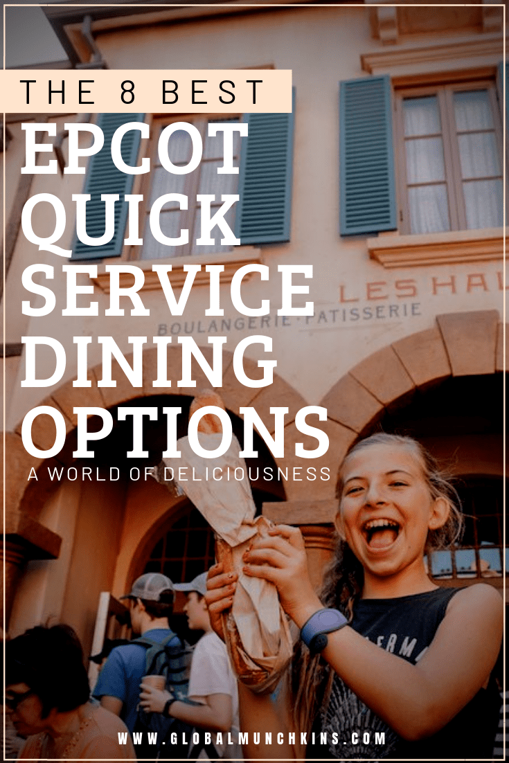 Epcot, if there is one Disney Park where I get super excited for food it certainly is Epcot. There is such a wide variety of amazing food choices throughout the World Collection that the biggest issue is choosing which place to dine. So, let’s break it down the 8 best Epcot quick service dining choices! #epcot #food #bestfood #foodie #dine #disney #disneypark #traveltips #dining #quick #quickservice #delish