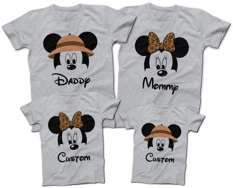 Matching Family Shirts - Grumpy Mickey I Don't Do Matching Shirts, Happy  Minnie I do, Magical, Magic Kingdom, Animal, Epcot, Hollywood