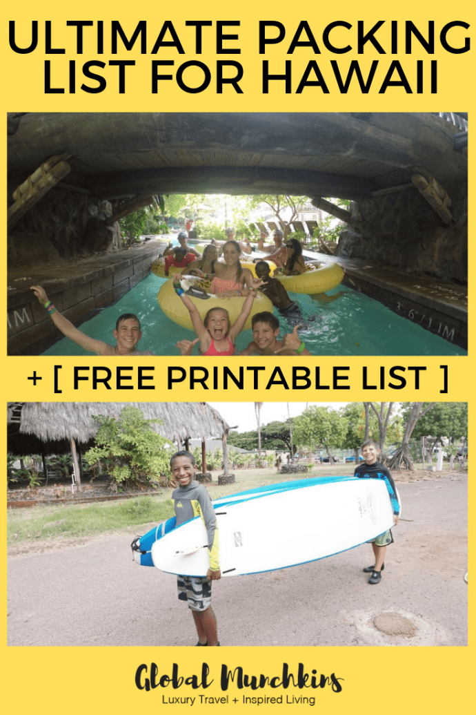 what to pack for hawaii printable checklist wanderlustyle ultimate