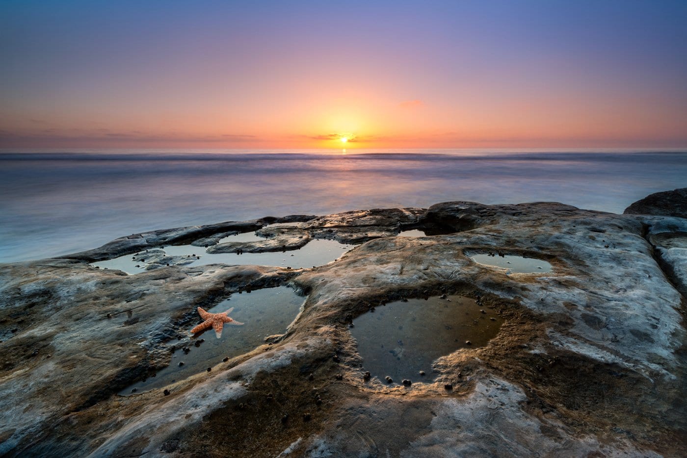 Ocean beach tide pools