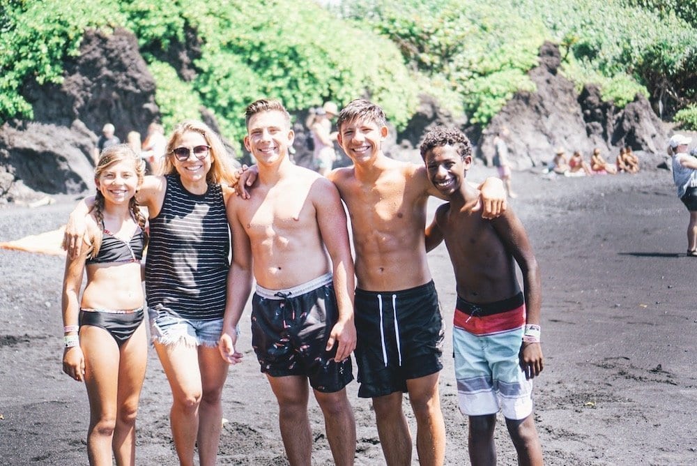 Black Sand Beach Wai’anapanapa State Park.