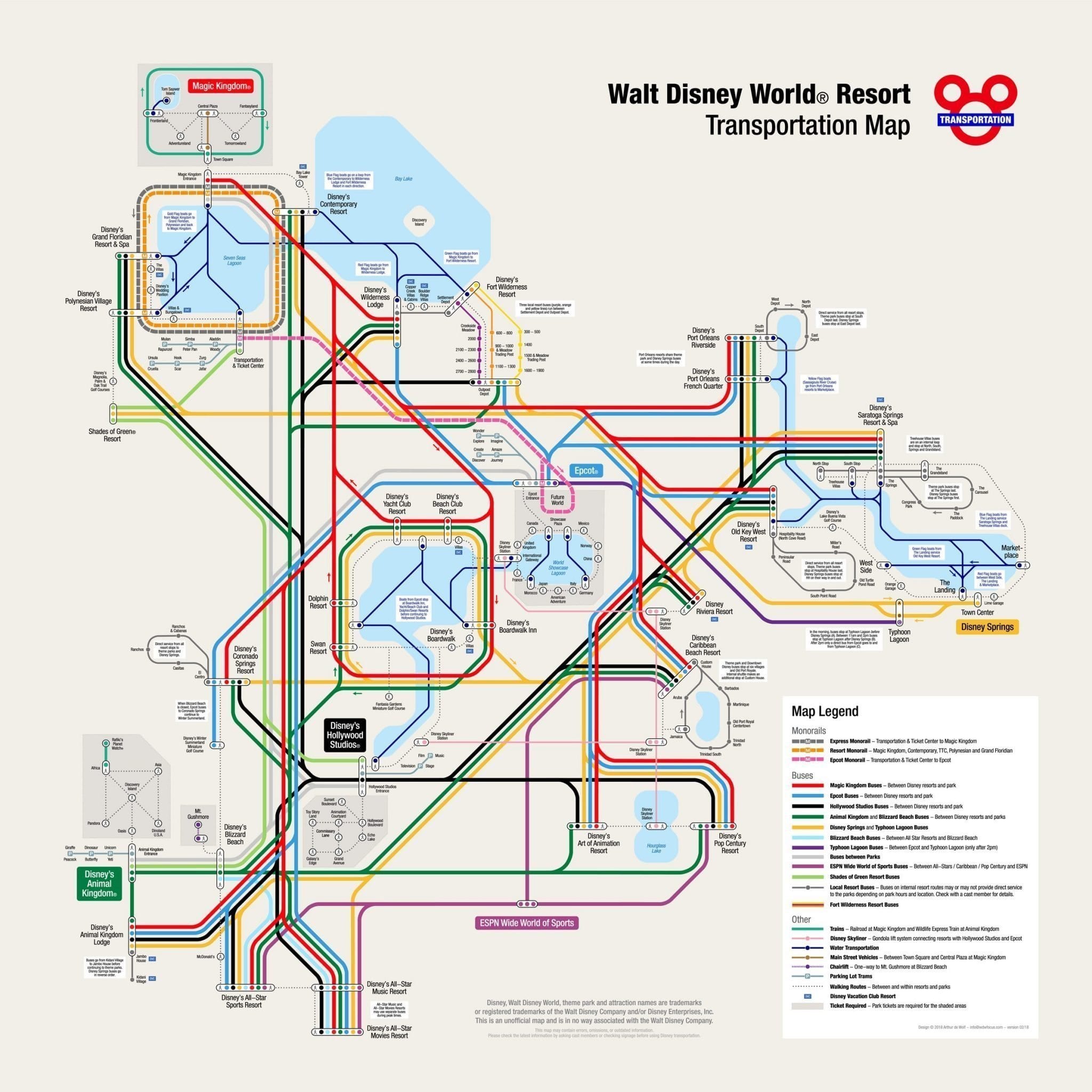 Navigate Walt Disney World Transportation Global Munchkins   Disney World Transportation Map 