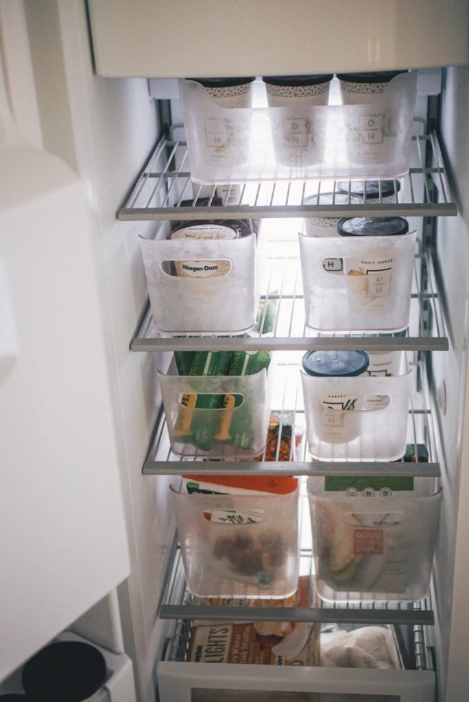 Frezzer goals, freezer organization, Kitchen organization, white kitchen, custom kitchen, custom cabinetry, pantry organization 