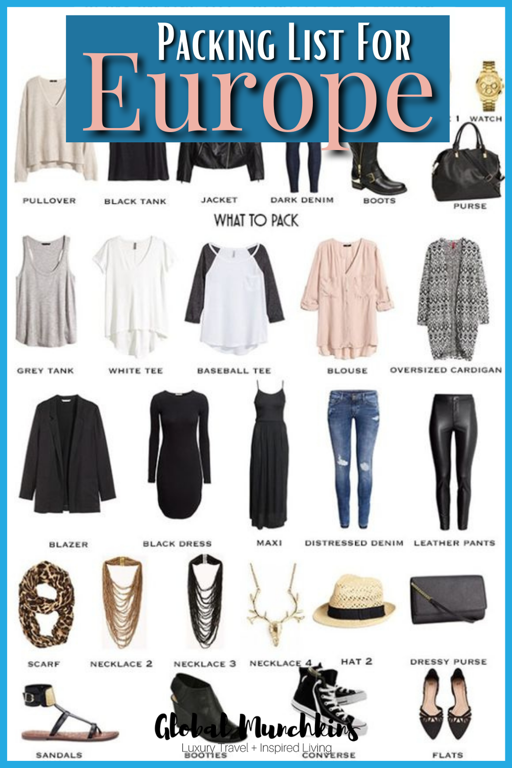 Packing List For Europe 20 Amazing Outfits In Just One Carry On 