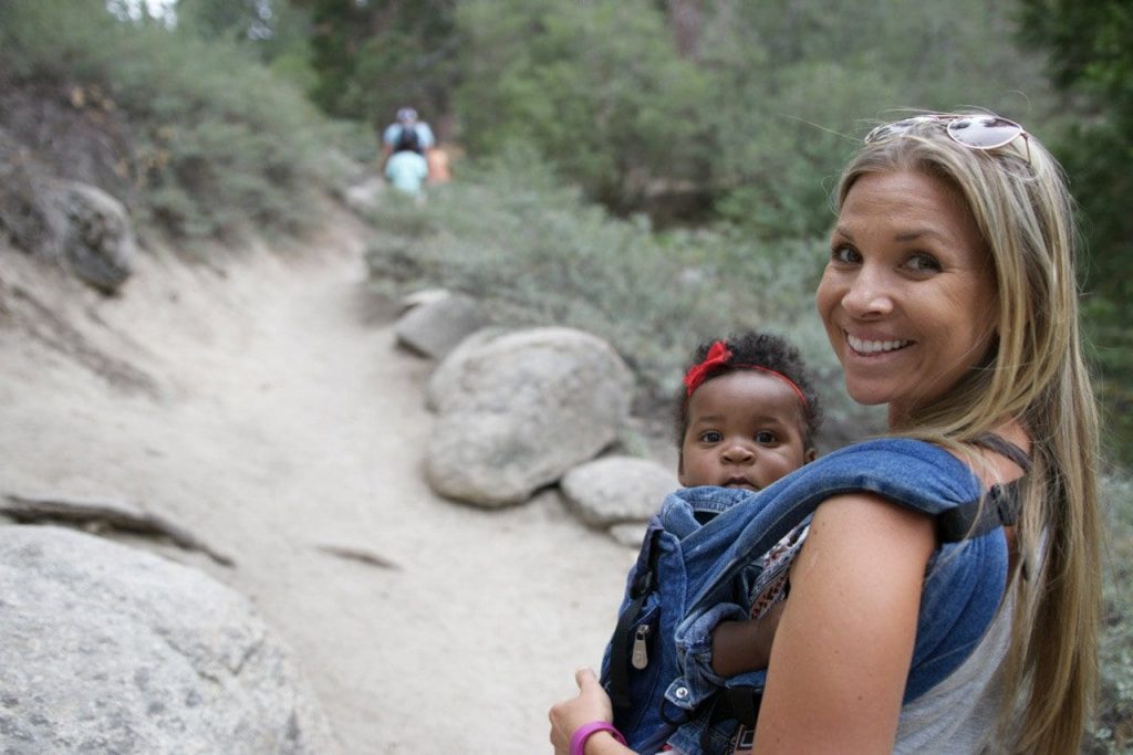 family hiking