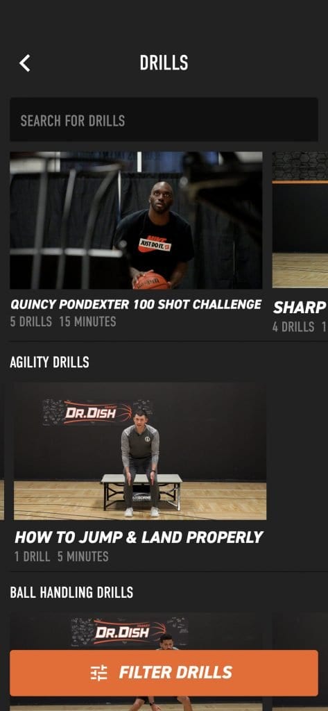 Dr. Dish Basketball Shooting Machine App