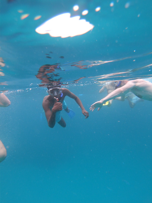 snorkeling at Soneva 