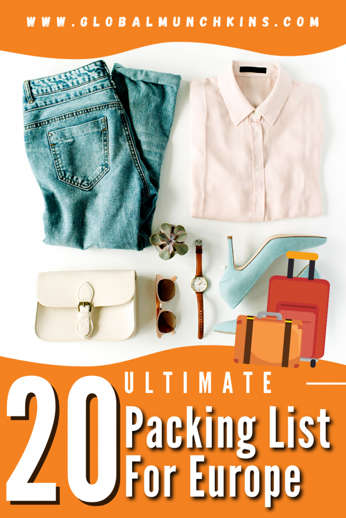 Pin Ultimate Packing List For Europe Global Munchkins