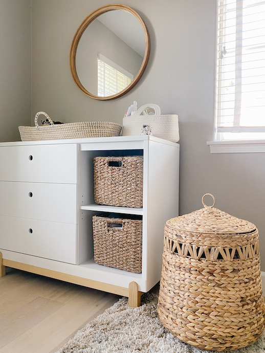 modern baby boy nursery. Delta poppy dresser