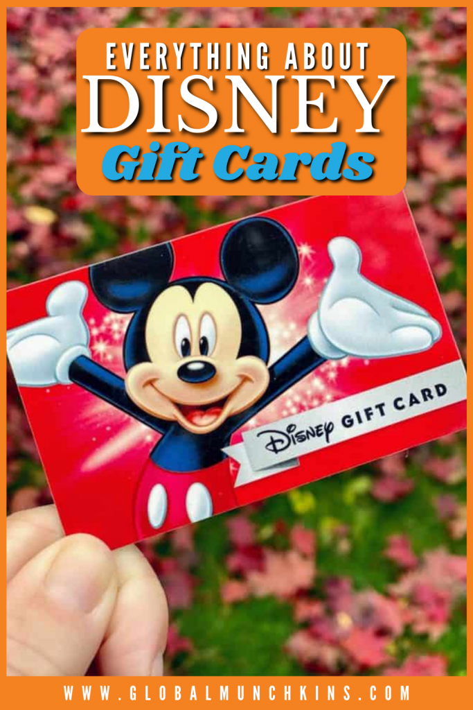 Pin Everything About Disney Gift Cards Global Munchkins