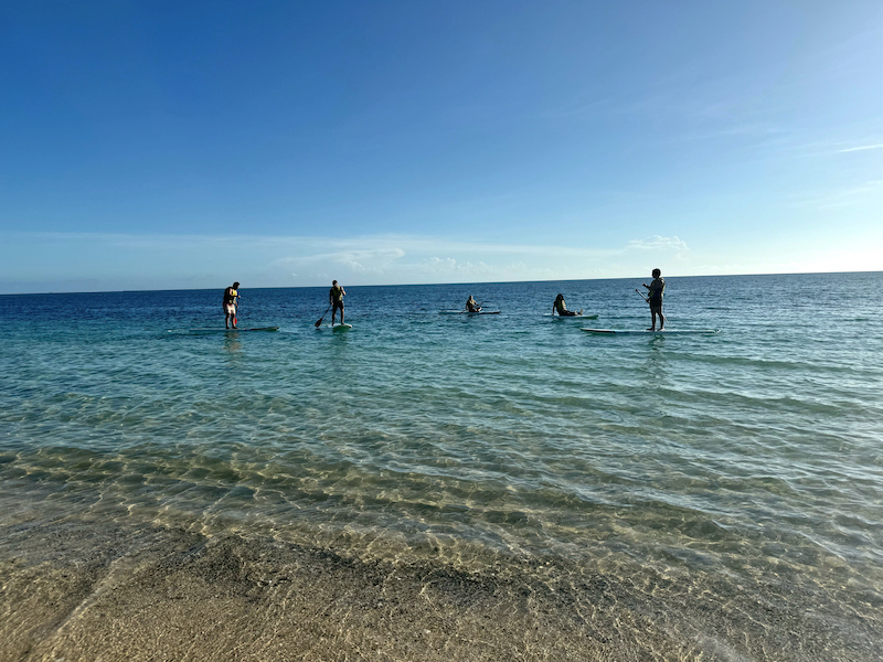 paddle boarding in Fiji