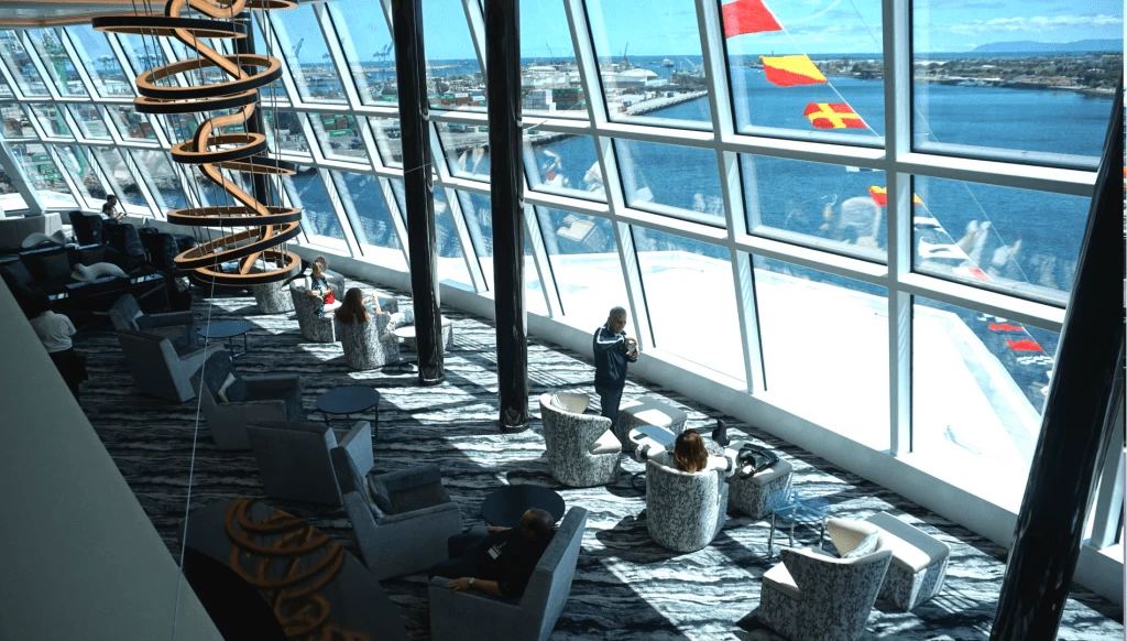 12 Incredible Things You Did NOT KNOW about the Norwegian Bliss + Photos 2 Norwegian Bliss Observation Lounge