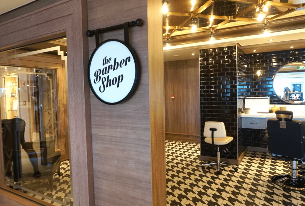 12 Incredible Things You Did NOT KNOW about the Norwegian Bliss + Photos 6 Norwegian Bliss Things to Do - Barber Shop