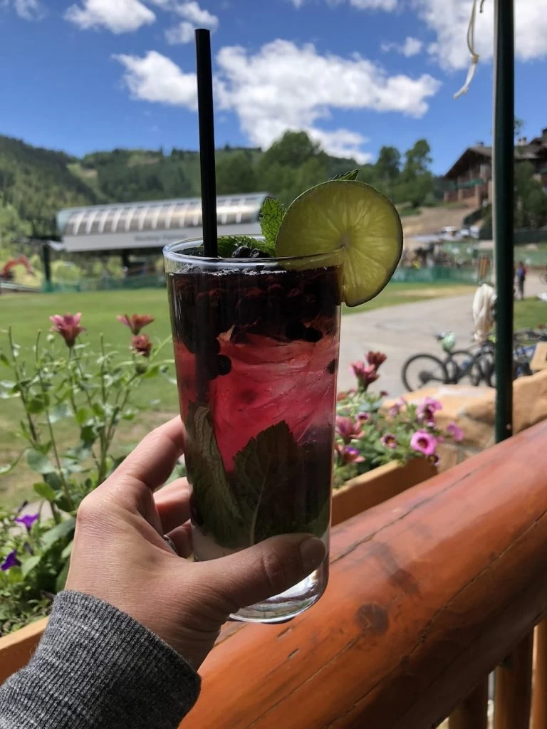 The Ultimate Guide to a Deer Valley Summer! 6 Blueberry Mojito - Royal Street Cafe