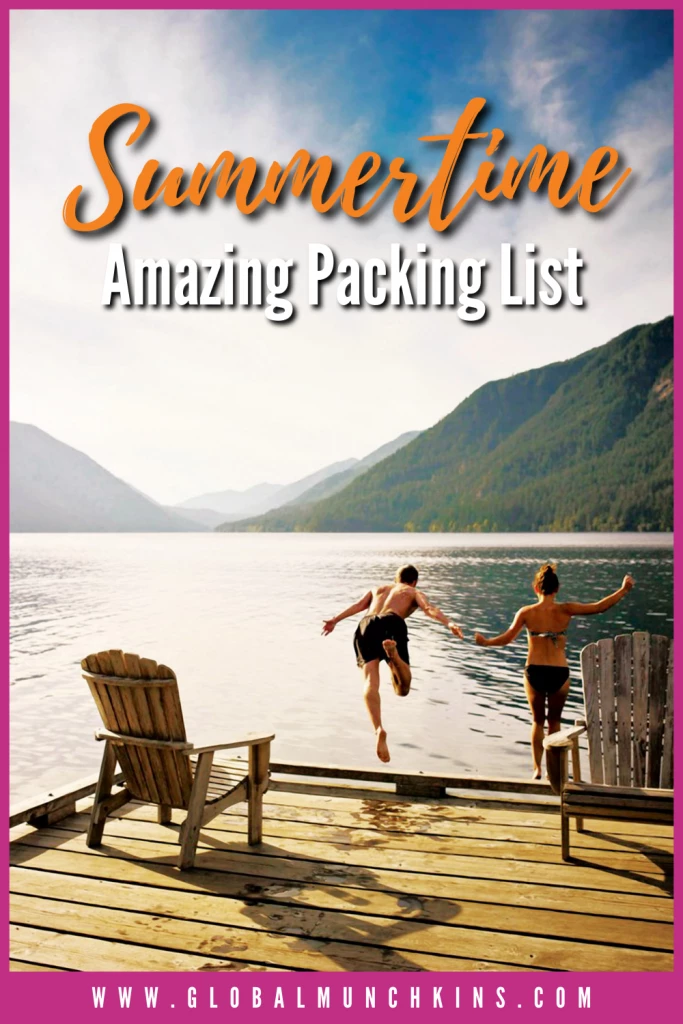 Summertime Lake or Beach Vacation Packing List + FREE Printable 42 packing list for beach vacay